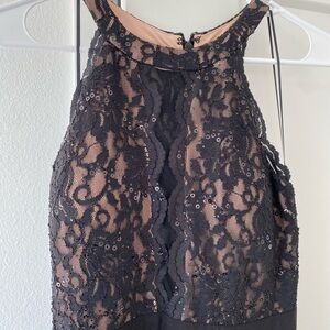 Women’s formal full-length black dress